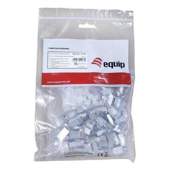 Σετ 50 τεμαχίων Equip Stecker RJ45 Cat8 θωρακισμένο γκρι