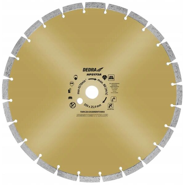 Tarcza diamentowa do betonu 400/25,4 #DED8837
