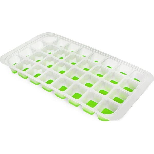 Excellent Houseware Forma foremka na lód 32 kostki do kostek lodu łatwe wyciąganie silikonowa duża