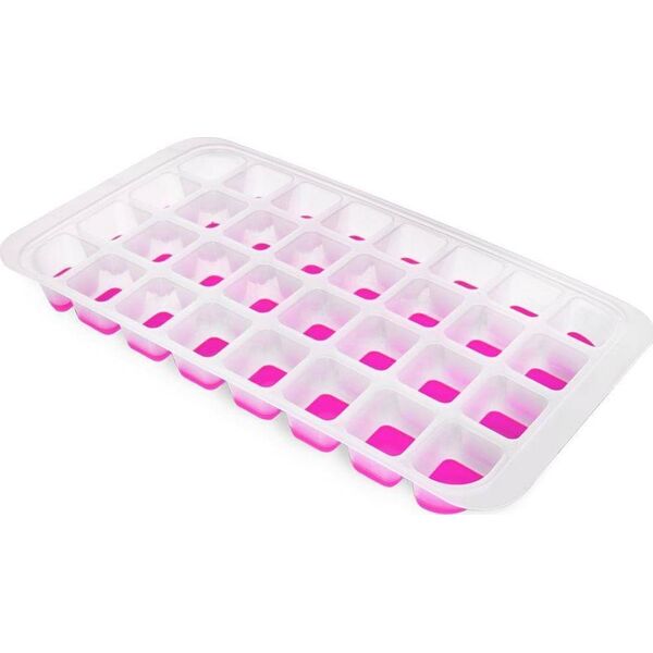 Excellent Houseware Forma foremka na lód 32 kostki do kostek lodu łatwe wyciąganie silikonowa duża