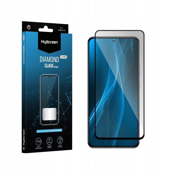 MyScreen DIAMOND GLASS LITE edge | FULL GLUE Black Vivo V29e