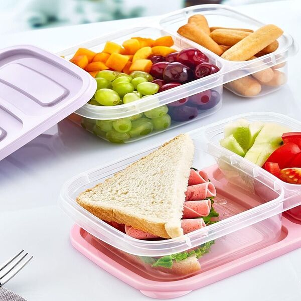 Orion Pojemnik DZIELONY do żywności, 2-częściowy, lunchbox, 0,75L