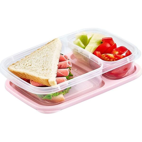 Orion Pojemnik DZIELONY do żywności, 2-częściowy, lunchbox, 0,75L