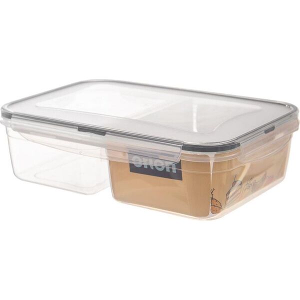 Orion Pojemnik na żywność dzielony z uszczelką szczelny z 2 przegródkami lunchbox 2 l