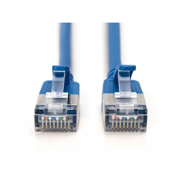 Καλώδιο SlimPatchk. DIGITUS CAT 6A F-FTP, CU, LSZH AWG 32/7, 5m, Μπλε