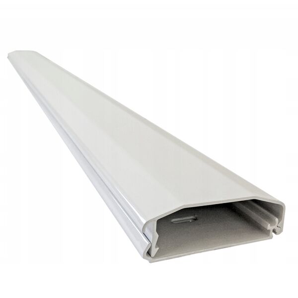 Μάσκα110-W - aluminiowa maskownica kabli z systemem click-lock dł. 110 cm
