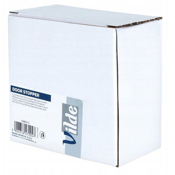 Vilde Stoper do drzwi metalowy czarny 11,5 cm