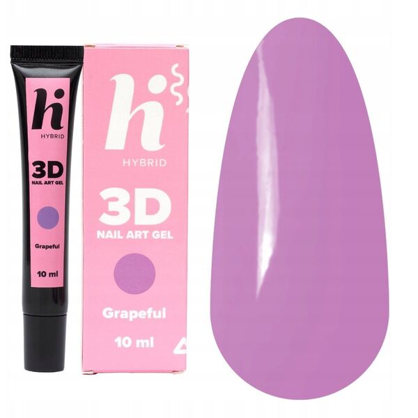 HI HYBRID Nail Art Gel για διακόσμηση 3D Grapeful 10 ml