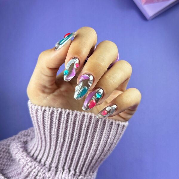 HI HYBRID Nail Art Gel για διακόσμηση 3D Grapeful 10 ml