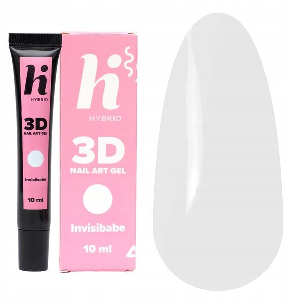 HI HYBRID Τζελ Νυχιών για Διακόσμηση 3D Invisibabe 10 ml