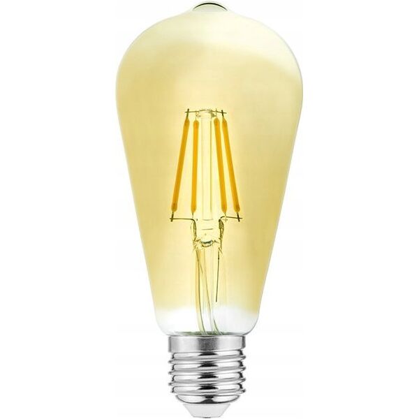 GTV ŹRÓDŁO ŚWIATŁA LED DEKORACYJNE, FILAMENT VINTAGE, ST64, E27, 4W, 400lm, AC220-240V/ 50-60Hz, PF>0,5, 3000K LD-ST64FV4-30