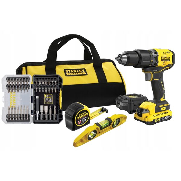 v20 18v κρουστικό δράπανο STANLEY 1x2ah μαλακή τσάντα