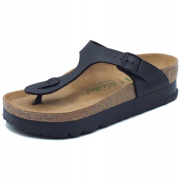 Birkenstock Papillio Gizeh Platform Vegan 1027367 Μαύρο 41