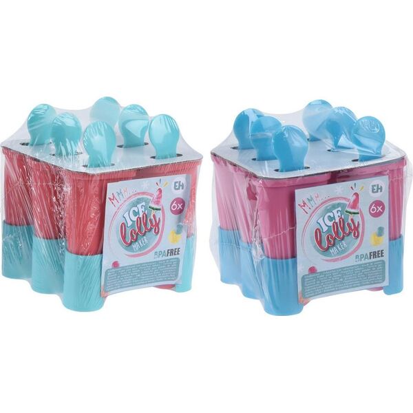 Excellent Houseware Foremka forma do lodów na patyku lody 6 szt stojak