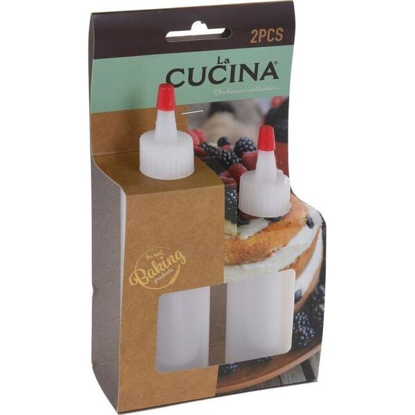 La Cucina Butelka do dekoracji / dekorator ciast, sosów 2szt uniwersalny