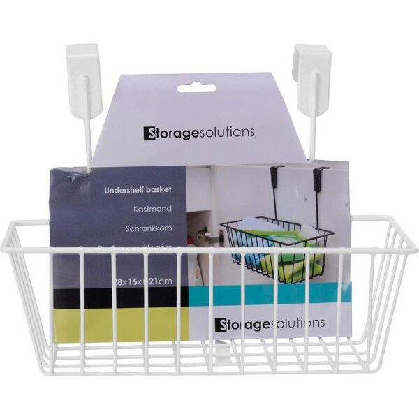 Koszyk prysznicowy Storage Solutions prostokątny biały (170412840-czarny)