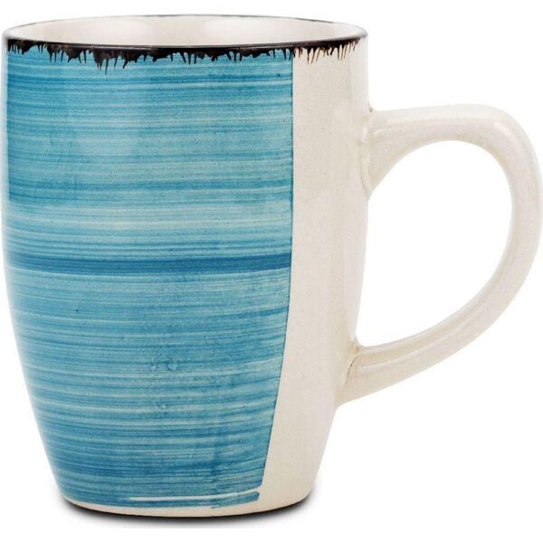 NAVA Kubek ceramiczny z uchem FADED BLUE do picia kawy herbaty 355 ml () - 56234-uniw