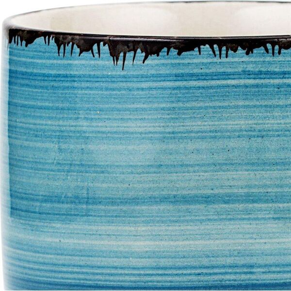 NAVA Kubek ceramiczny z uchem FADED BLUE do picia kawy herbaty 355 ml () - 56234-uniw