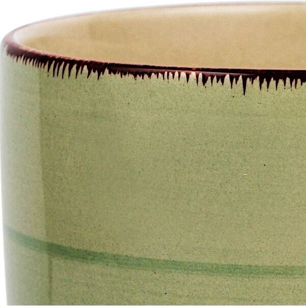 NAVA Kubek ceramiczny z uchem OIL GREEN do picia kawy herbaty 355 ml () - 56232-uniw
