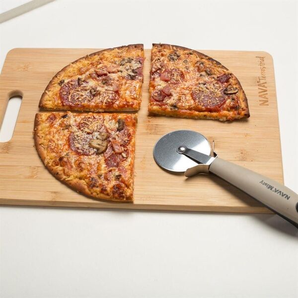 NAVA Nóż do PIZZY krajalnica krajaczy radełko okrągłe 21 cm