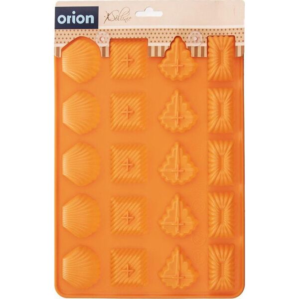 Orion Forma SILIKONOWA do pieczenia ciastek, ciasteczek kruchych, pralin czekoladowych, 20 sztuki