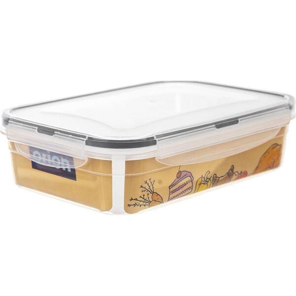 Orion Pojemnik na żywność dzielony z uszczelką szczelny z przegródkami 2 wkłady lunchbox 1 l