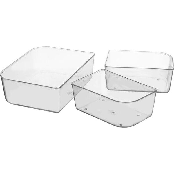 Orion Pojemnik na żywność dzielony z uszczelką szczelny z przegródkami 3 wkłady lunchbox 1 l