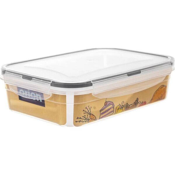Orion Pojemnik na żywność dzielony z uszczelką szczelny z przegródkami 3 wkłady lunchbox 1 l
