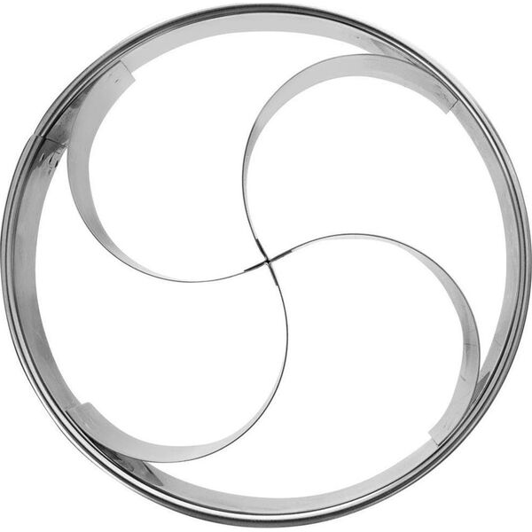 Orion Stalowy wykrawacz do kajzerek, forma do bułki kajzerki, foremka, 10,5 cm