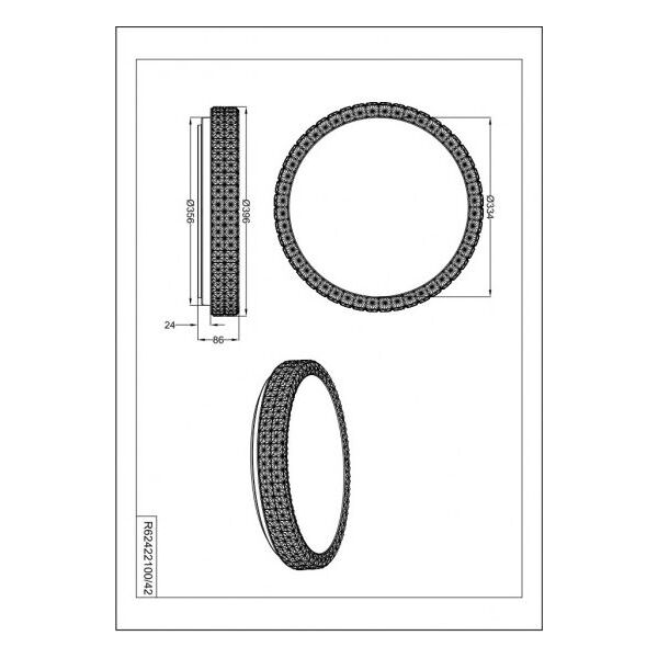 Lampa sufitowa lampa sufitowa Pegasus led 8 x 39 cm akrylowa biała