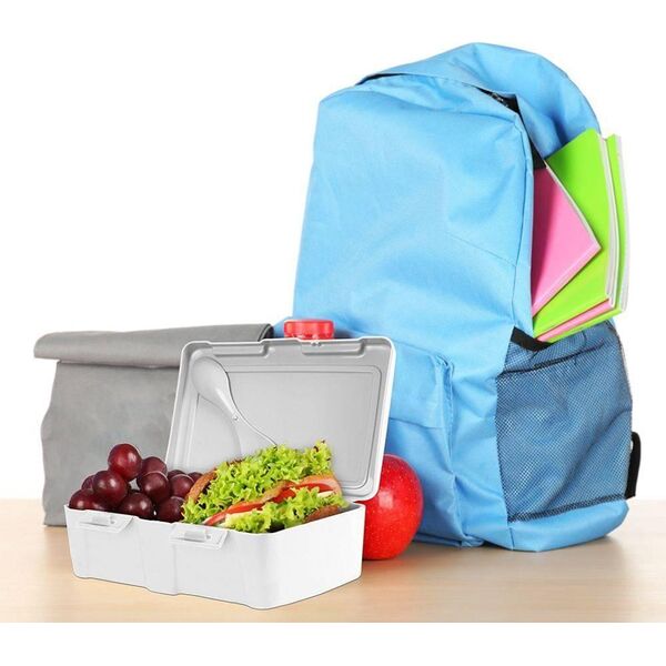 Orion Pojemnik śniadaniowy z przegrodą na śniadanie sałatkę lunchbox sztućce śniadaniówka sport 1 l