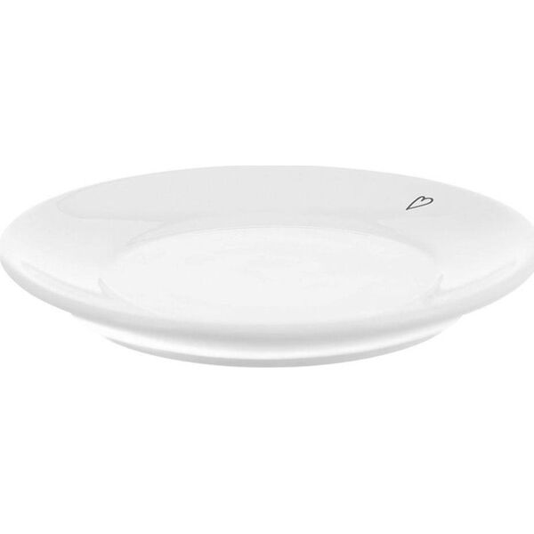 Orion Spodek / talerzyk mały ceramiczny biały SERDUSZKA 12 cm