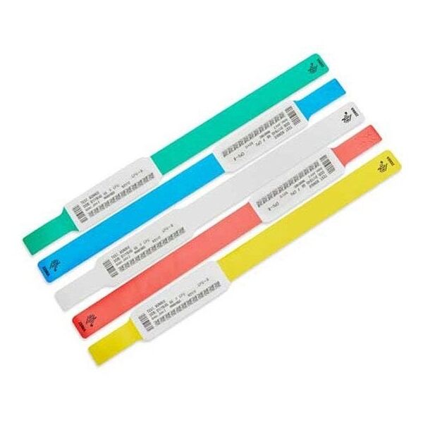 WRISTBAND,SYNTHETIC,1X6IN (25.4X152.4MM)|DT,Z BAND ULTRA SOFT,COATED,PERMANENT ADHESIVE,HC100 CARTRIDGE, 300/ROLL,6/BOX