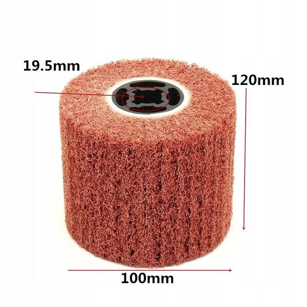 Νάιλον βούρτσα για σατινιέρα 120x100 P120 (50)