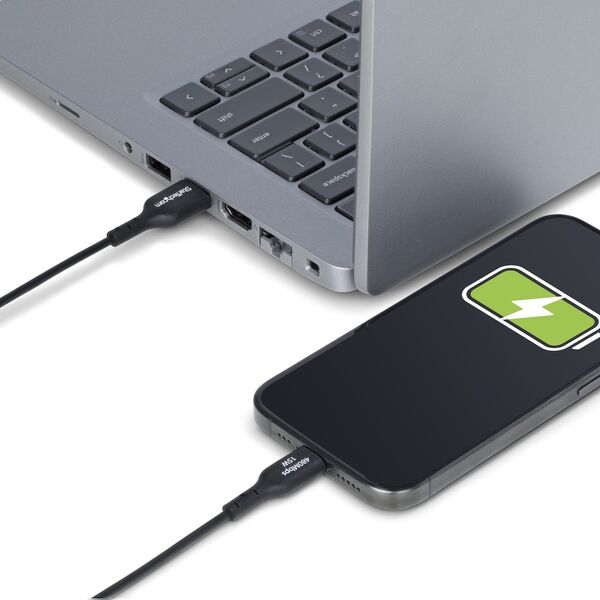 Καλώδιο USB-A σε USB-C 3M Μαύρο/Καλώδιο USB 2.0 Μεταφοράς Δεδομένων