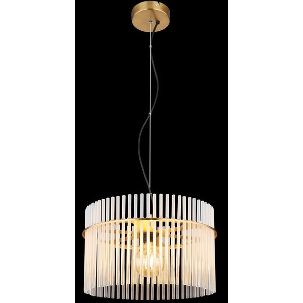 Globo Gorley 15698HM κρεμαστό φωτιστικό 1x60W E27 χρυσό/διαφανές