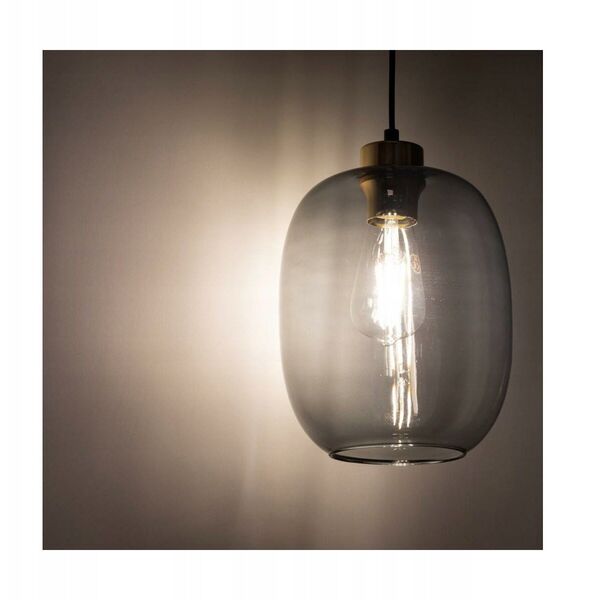TK Lighting Delta 4839 κρεμαστό φωτιστικό 1x15W E27 γραφίτης/χρυσό