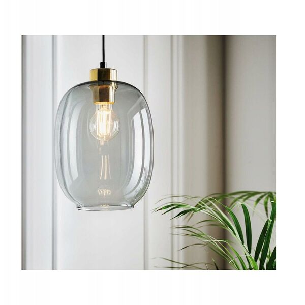 TK Lighting Delta 4839 κρεμαστό φωτιστικό 1x15W E27 γραφίτης/χρυσό