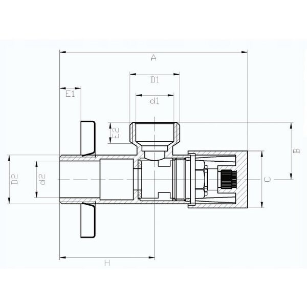 Invena γωνιακή βαλβίδα με κεραμική κεφαλή 1/2"x3/8", χρυσή ZW-49-00Z-W