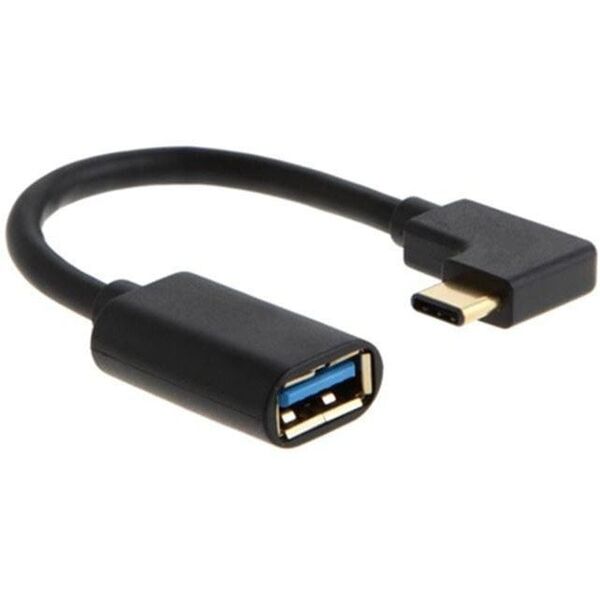 Microconnect USB3.1CAF05BH-ANG zmieniacz płci / kabli USB Type C USB-A Czarny