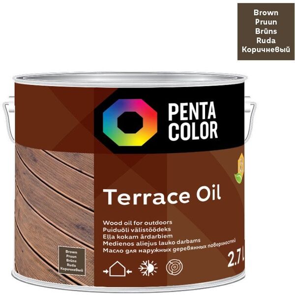 Λάδι για βεράντα Pentacolor με λάδι tung