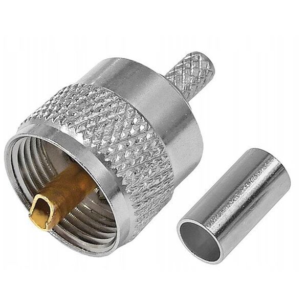 ΣΥΝΔΕΤΗΡΑΣ ΠΙΕΣΗΣ UHF(UC1)-ΜΕ/ΠΙΕΣΗ-RG58