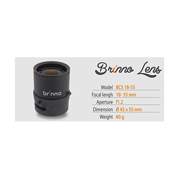 Obiektyw Brinno BCS TLC200 Pro CS18-55 mm f/1.2