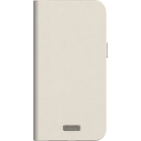 Moshi Moshi Overture MagSafe - Skórzane etui 3w1 z klapką iPhone 15 Pro Max (Eggnog White)