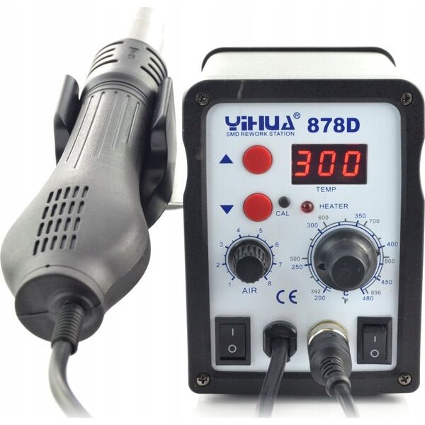 Techrebal Litavimo stotelė 2in1 Yihua 878D su karštu oru Hotair 700W