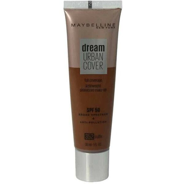Maybelline, Dream Urban Cover, Full Cover, Κρέμα Ίδρυμα, 352, Truffle, SPF 50, 30 ml Για Γυναίκες