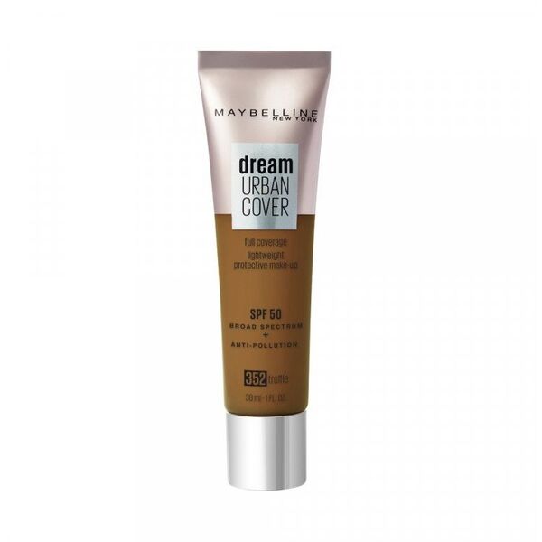 Maybelline, Dream Urban Cover, Full Cover, Κρέμα Ίδρυμα, 352, Truffle, SPF 50, 30 ml Για Γυναίκες