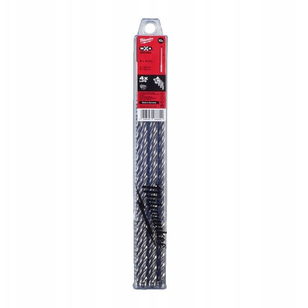 MILWAUKEE SDS PLUS DRILL 10x 265mm /10pcs MX4