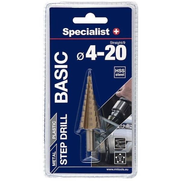 SPECIALIST+ τρυπάνι βαθμίδων BASIC, 4-20