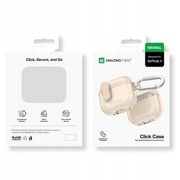 Θήκη AMAZINGTHING Minimal Case για AirPods 4 – έρημος